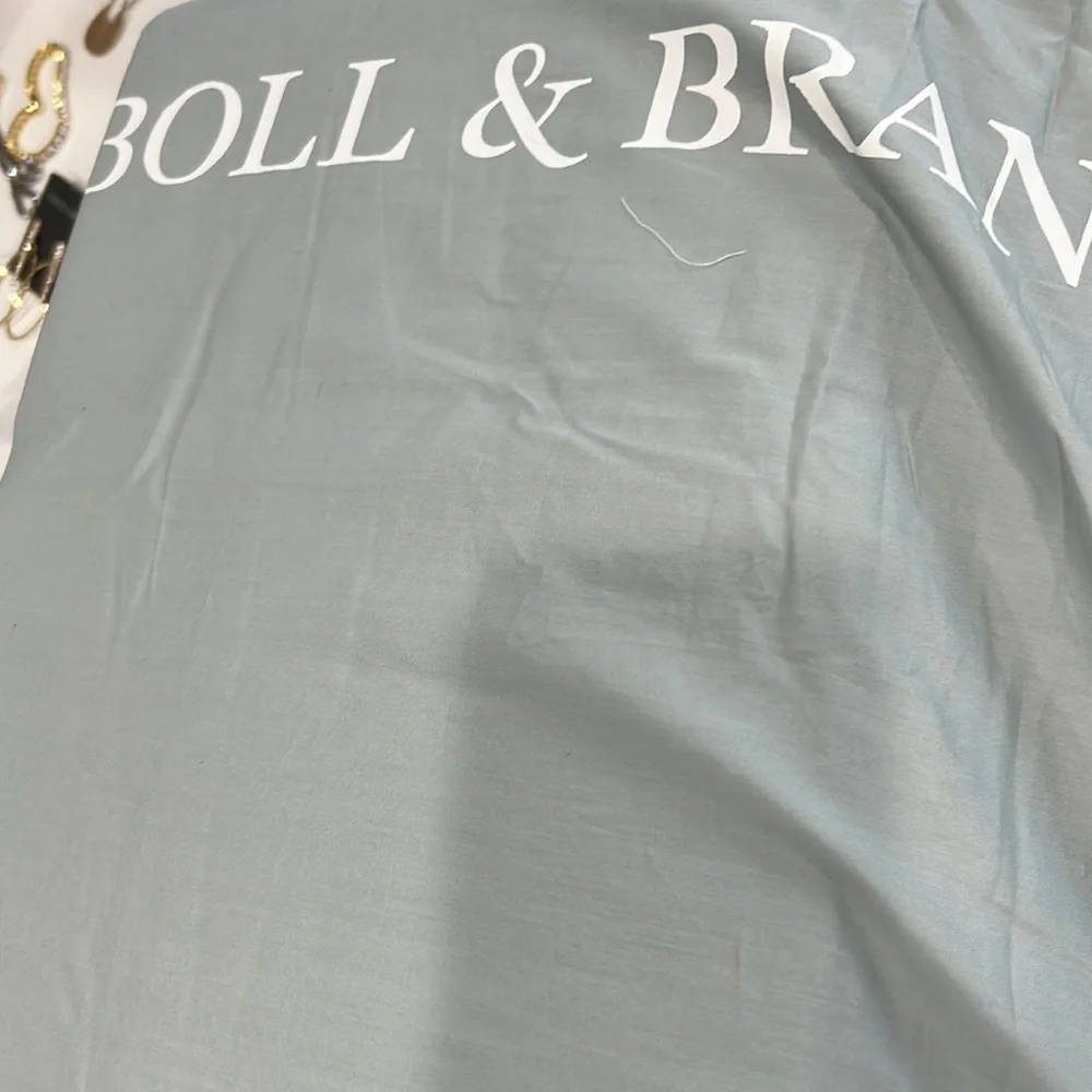 Boll & Branch Percale hemmed sheet set NWT $299 MSRP